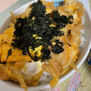 刻み揚げ入り♪玉子丼